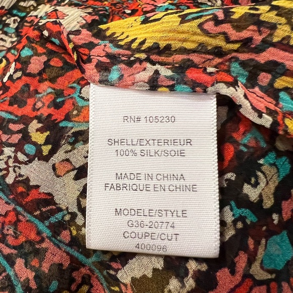 Joie Colorful See Through Top - Picture 5 of 5